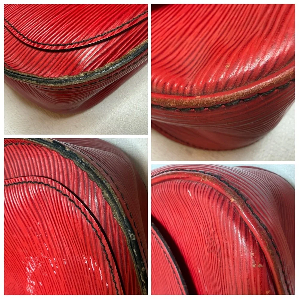Louis Vuitton Epi Saint Cloud Red Crossbody Bag Vintage-see callouts